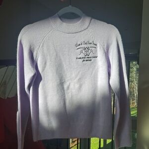 Vince Camuto Lavender Crew Neck Sweater